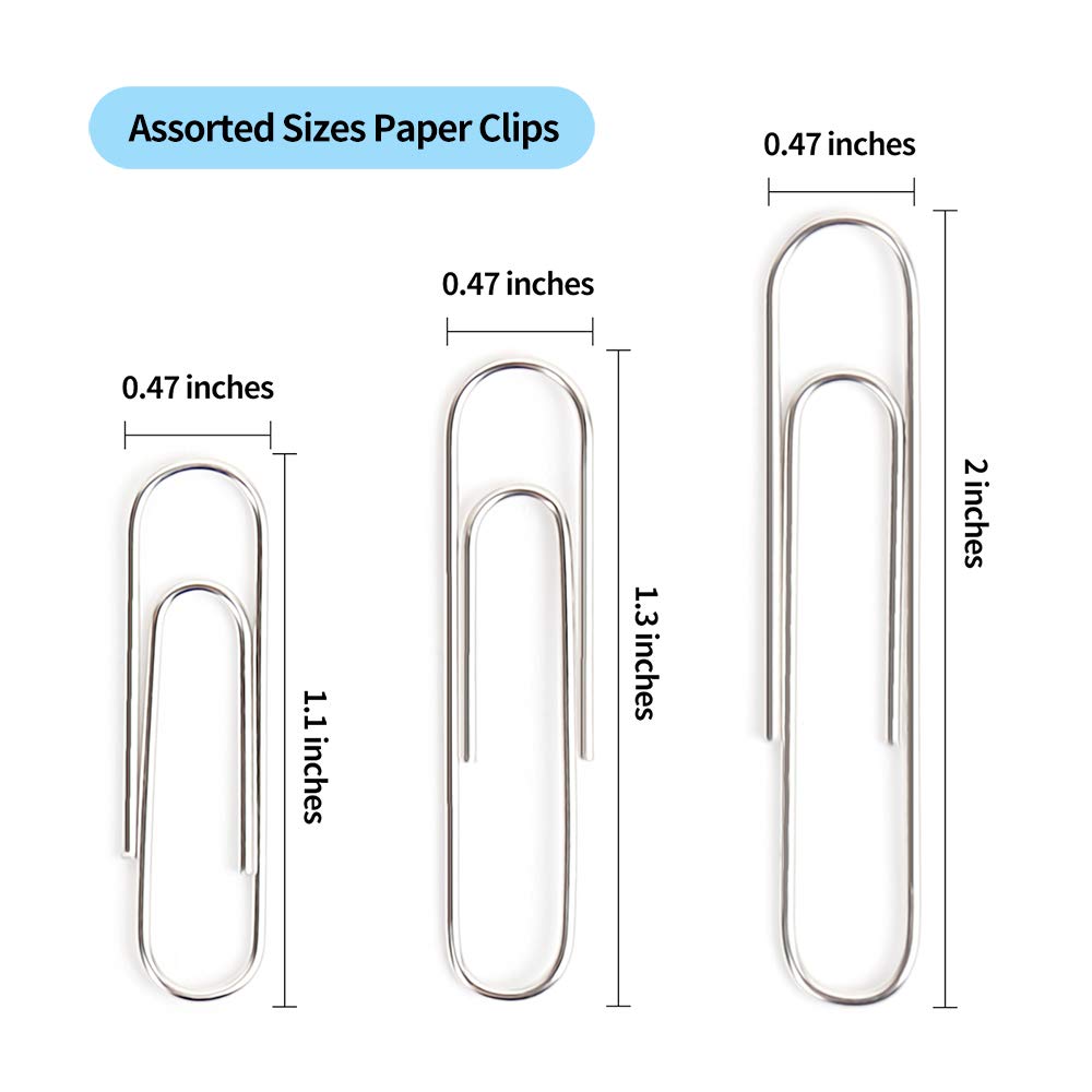 Paper Clip Size Chart